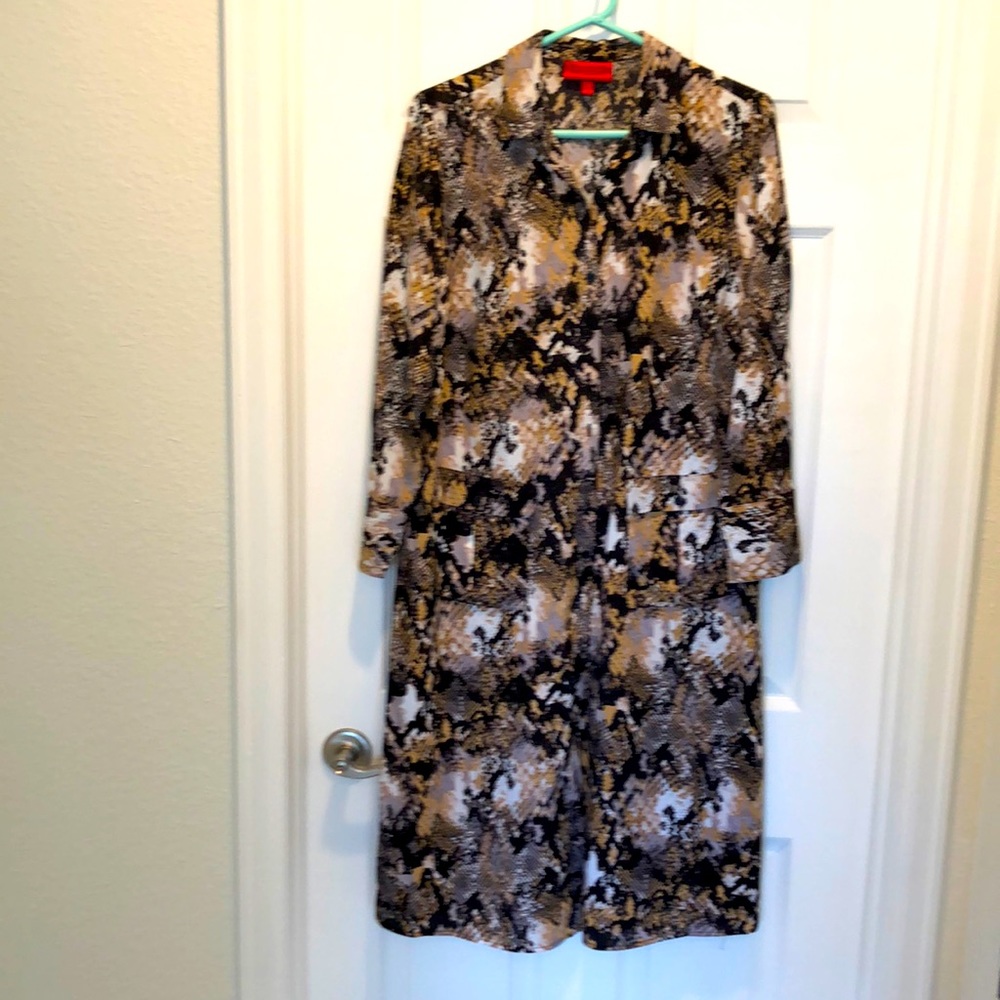 Jennifer Lopez snake, print dress, or tunic style top